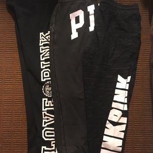 Lot of 3 VS Pink sweatpants M